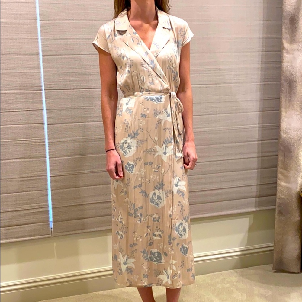 David Lerner midi wrap dress
